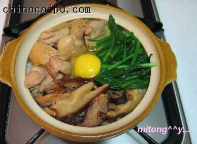 北菇滑鸡煲仔饭的做法-cqjj.