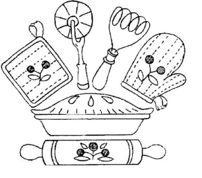 [转载]REDWORK厨房系列绣图