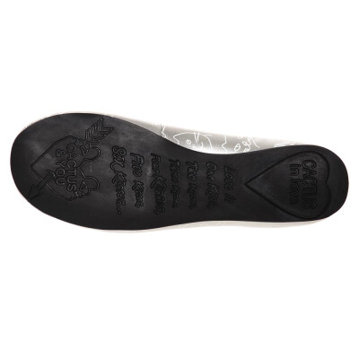 cat print - silver - sole