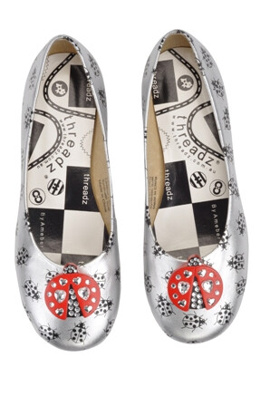 Threadz shooz - Lady Bug - white - limited edition