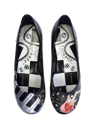 Threadz shooz - Music Shoe - Black - "LIMITED EDITION"