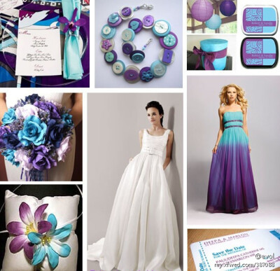 蓝紫色婚礼
