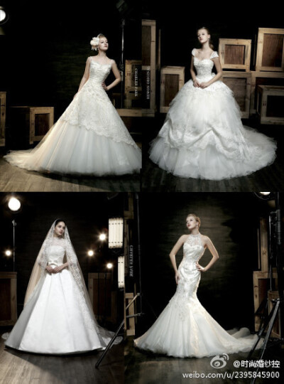 四款超美的施华洛世奇水晶婚纱，你喜欢哪一款呢？