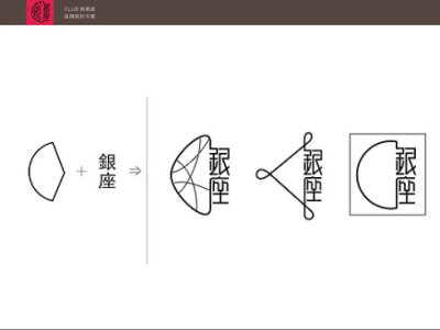 日本银座VI品牌策划标识字体设计