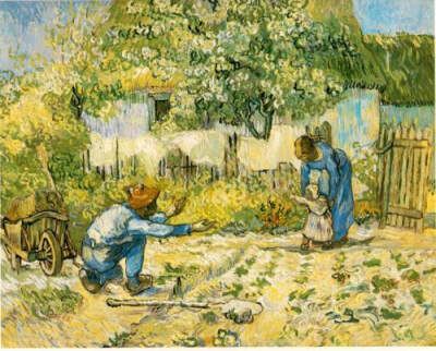 Vincent van Gogh - First Steps (After Millet), 1890. Oil on canvas