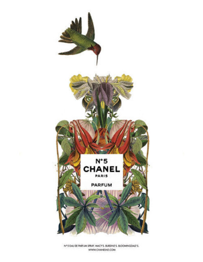 【我只穿 NO. 5 睡觉一一玛丽莲梦露】 Chanel NO. 5 香水手绘