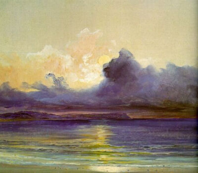 Karl Blechen (1798-1840), Sunset at Sea, n.d.