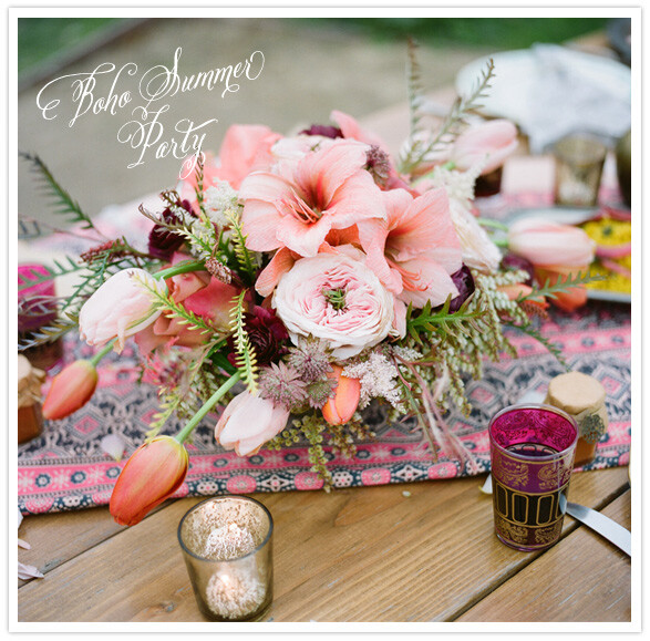 bohemian tablescape