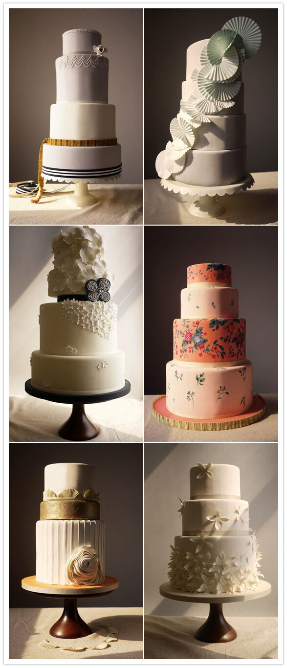 modern wedding cakes B162