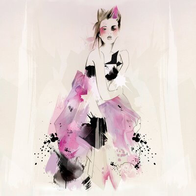  Nadia Flower时装插画。