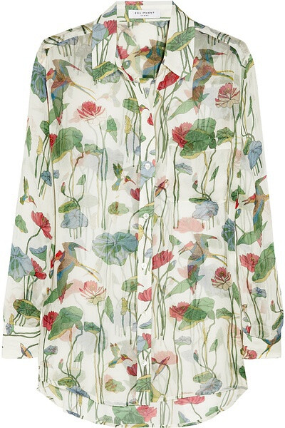 Equipment Daddy printed silk-chiffon shirt £294.07