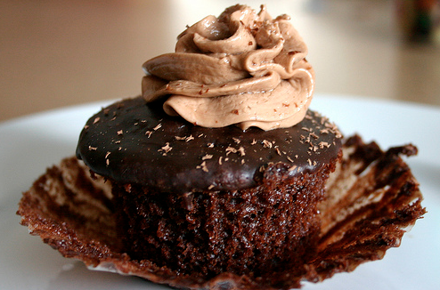 chocolate coffee cupcake