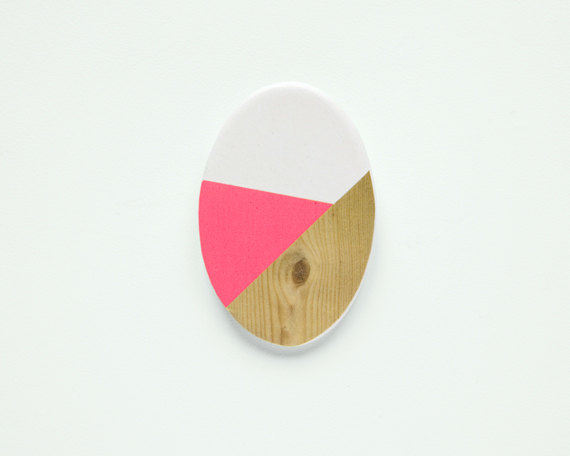 Oval N6 - Geometric Ceramic brooch