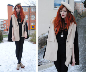 Cosette Munch，20岁，来自斯德哥尔摩的时尚博主，一头美丽的红色长发。擅长有些小怪诞的搭配，但又很注重细节。