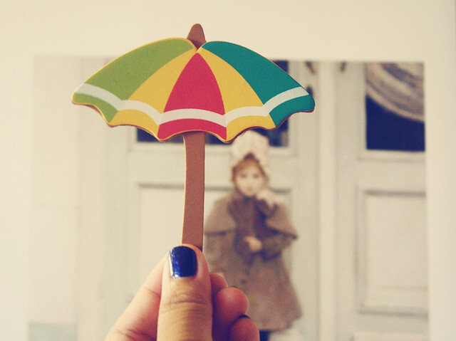 under my umbrella. Photo and object