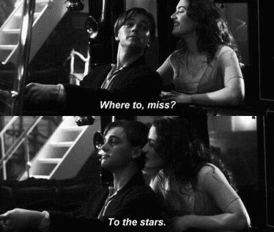 - Where to, Miss? - To the stars