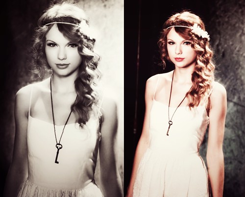 Simple white dress on Taylor Swift♥