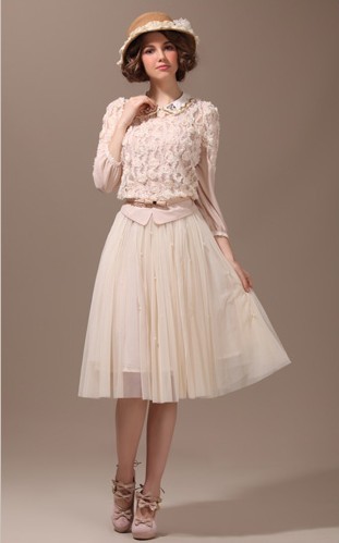 蕾丝打底衫雪纺衫