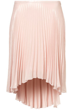 Pleated Dip Back Skirt