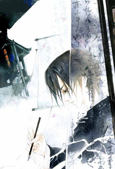 Eno.（何何舞），中国知名插画师。画风以手绘水彩为主