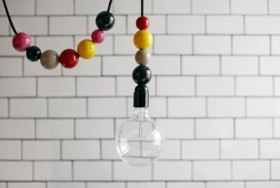 The cutest lamp by Dottir & Sonur http://dottirandsonur.com/products/lightlace