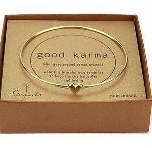 gold plated love thin bangle