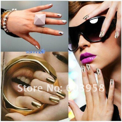 Lady GaGa Metal fashion nail patch nail art sticker nail 781.jpg