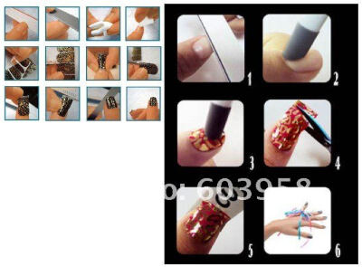 Lady GaGa Metal fashion nail patch nail art sticker nail