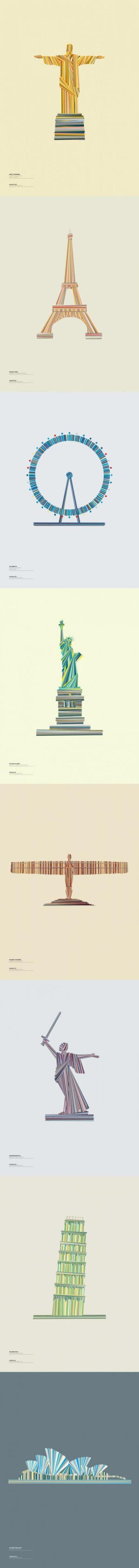 城市的灵魂，系列插画设计~