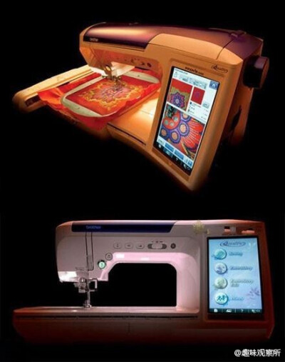 可以连接电脑，自动刺绣的智能缝纫机！