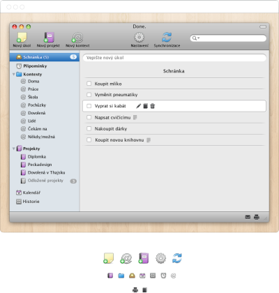 Task management application for Mac OS X