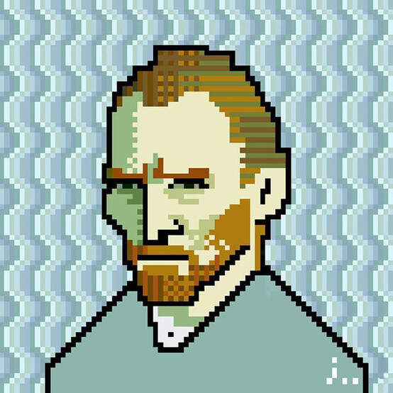 Van Gogh Pixel-Art by Jaebum Joo