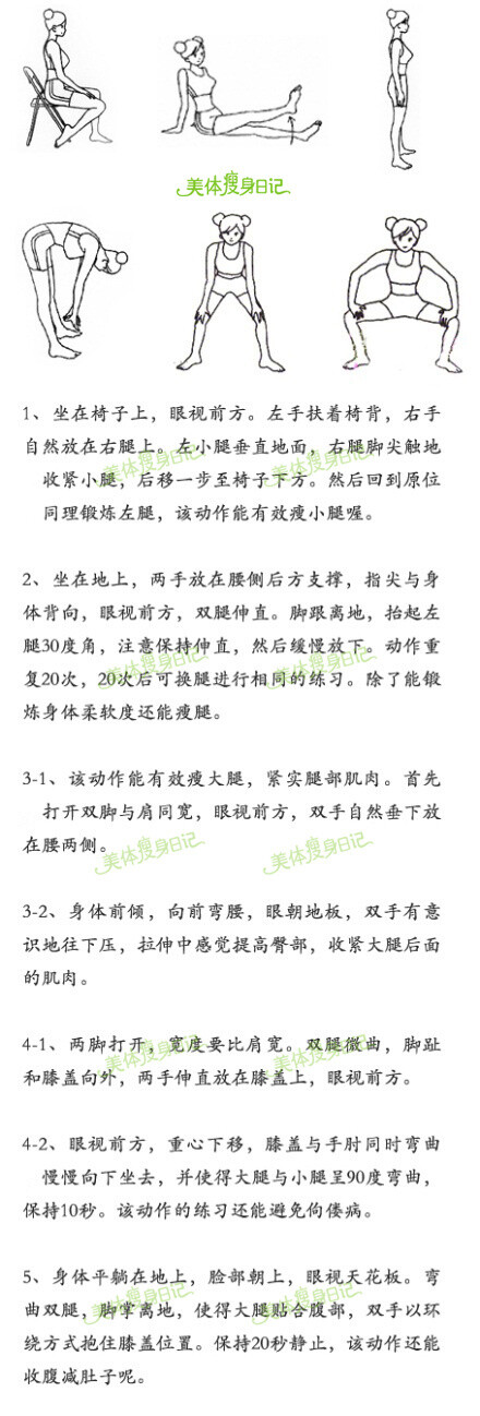 简单的几个步骤，帮我们轻松减肥！快点来消耗掉你的脂肪吧~