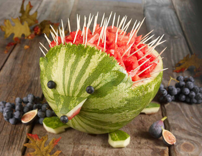 Watermelon Hedgehog 刺绣西瓜，夏天可以一试