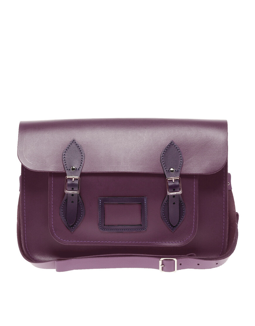 Cambridge satchel 独特紫色