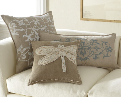 Secret Garden Dragonfly Pillow Collection