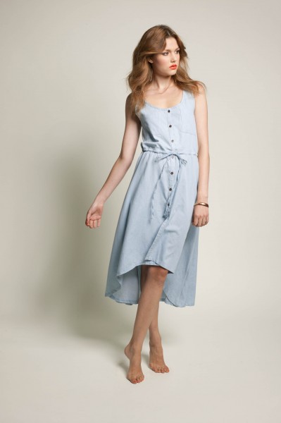 Covet light weight denim tank dress 牛仔连衣裙