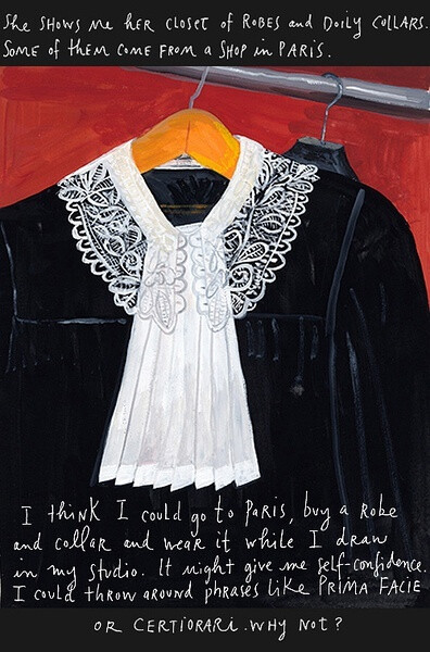 Maira Kalman 法国画家作品：明艳大胆的色彩，玩味，古典的构图