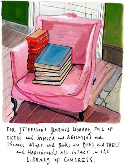 Maira Kalman 法国画家作品：明艳大胆的色彩，玩味，古典的构图