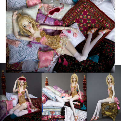 图为Princess and the Pea 2011（豌豆公主）。Enchanted Doll 翻译过来就是“被施了魔法的人偶"。由金发俄裔女孩Marina Bychkova所创造。