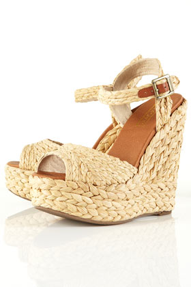 WEAVER Raffia Straw Wedges