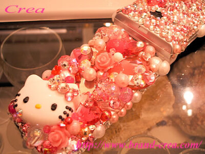 hello kitty 手机贴钻