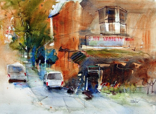 Herry Arifin 水彩作品