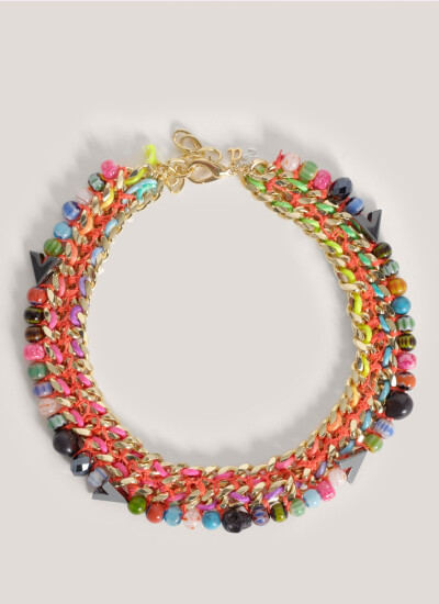 Assad Mounser Revival beaded chain necklace