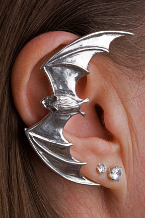 Silver Bat Ear Wrap 蝙蝠耳饰