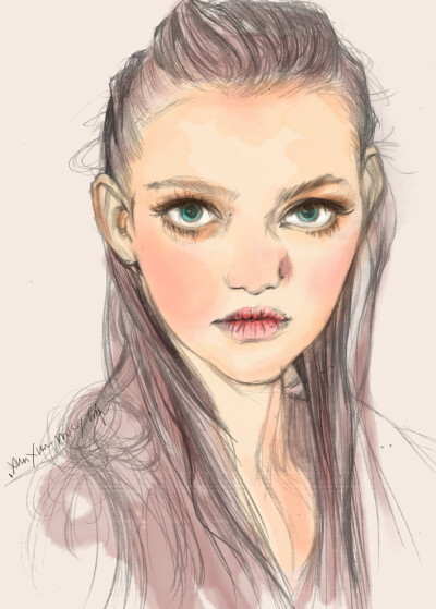 【控首饰】xunxun-missy手绘时装插画