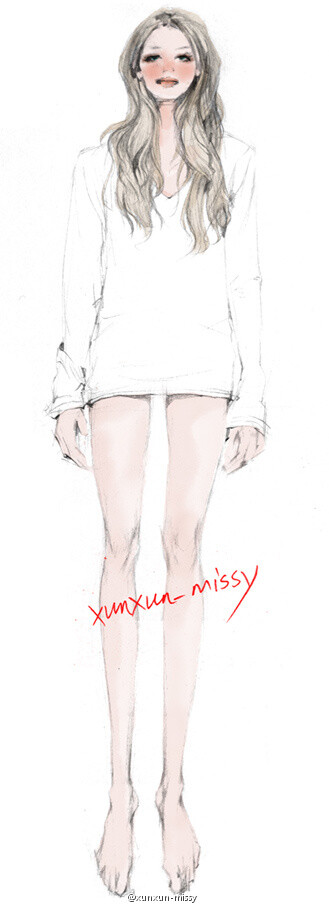 【控首饰】xunxun-missy手绘时装插画