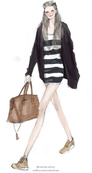 【控首饰】xunxun-missy手绘时装插画