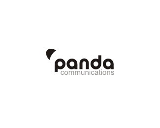 panda communication 熊猫为元素的logo