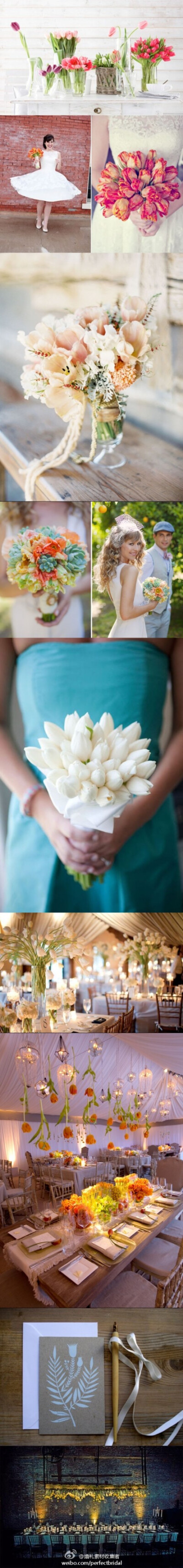 郁金香打造的婚礼布置花艺